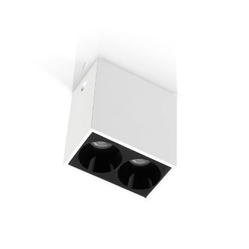 “Sleek cylindrical COB surface‑mounted LED light in matte finish installed on a ceiling”