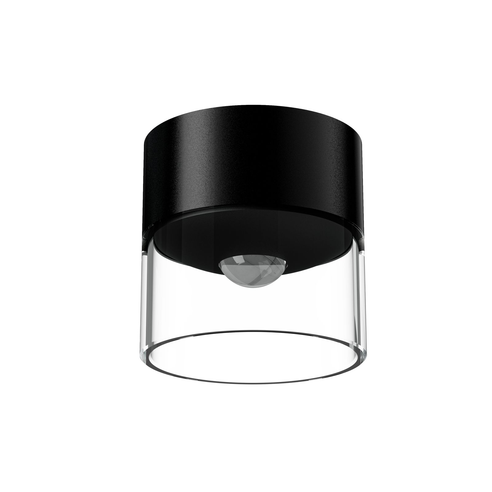 “Sleek cylindrical COB surface‑mounted LED light in matte finish installed on a ceiling”
