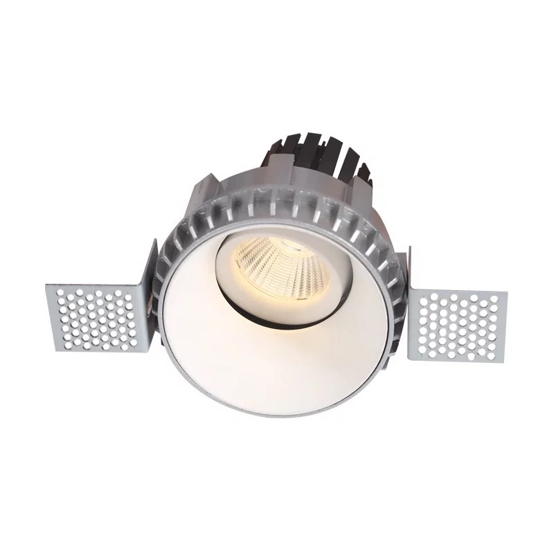 Trimless recessed COB LED downlight by SR LED Lights in Mumbai, sleek aluminum die‑cast housing, suitable for commercial and residential lighting projects