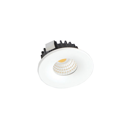 "Mini COB spotlight in recessed ceiling for home interior residential lighting"